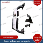 Galinio vaizdo veidrodėlis Volvo sunkvežimiams: Modeliai 82943712, 82943538, 21765178, 82943356 Large Left Mirror black