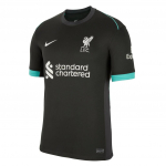 Nike Liverpool 2023/24 Sezono Mar&scaron;kinėliai Liverpool I&scaron;vykos Gerbėjų Versija Kvėpuojantys Greitai Džiūstantys Futbolo Mar&scaron;kinėliai Vyrams juoda Anglies Juoda I&scaron;plauta Žalsvai Mėlyna FN8780322 S