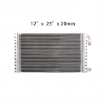 Universalus aliuminio kondensatorius automobilių oro kondicionieriui 12x23x20mm Didelis au&scaron;inimo na&scaron;umas automobiliui, gatvės strypui, sunkvežimiui
