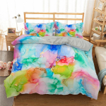 Marmurinis patalynės komplektas King/Queen dydžio, pilkas auksinis marmurinis antklodės užvalkalas vyrams suaugusiems modernus abstraktus menas tie dye gotikinis mink&scaron;tas antklodės užvalkalas EU single(135x200cm)