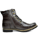 Vyri&scaron;ki senoviniai dviratininko batai laisvalaikio darbo motociklo batai su užtrauktuku Kovos su kulk&scaron;nies auliniai vyri&scaron;ki neslystantys suvarstomi &bdquo;Chukka Boots&ldquo; batai 38 ruda