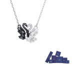 Swarovski gulbės pakabukas su grandinėle F-Original brand box (color random)