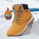 Batai Vyri&scaron;ki Auk&scaron;takulniai Batai Vyri&scaron;ki Odiniai Batai Žiemos Mada Pliu&scaron;iniai &Scaron;ilti Batai Vyri&scaron;ki Žygio Batai Suvarstomi Neslystantys Ankle Boots Vyri&scaron;kas 39 geltona