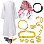 Egzoti&scaron;kų chalatų kostiumas vyrams ir moterims - Cosplay ir pasirodymų apranga XL white