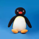 35-70cm Pingu Pinga Pagrindinė pingvino lėlė Kawaii žaislai Mergaičių miego pagalvė Mielas didelis stovintis pliu&scaron;inis žaislas &Scaron;ventinės dovanos 33cm black