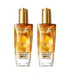 L'Oreal Paris Extraordinary Oil Plaukų serumas 100 ml Maitinamasis plaukų aliejus visų tipų plaukams, sausiems, pažeistiems, besipučiantiems plaukams two pcs