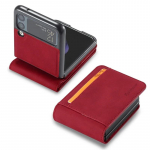 Prabangus odinis dėklas-piniginė Samsung Galaxy Z Flip 6 5 4 3, dangtelis su kortelių laikikliu, verslo telefono krep&scaron;ys Flip3 flip4 ki&scaron;enė Funda For Samsung Z Flip 6