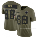 Dallas Cowboys NFL Futbolo Džersis CeeDee Lamb 88 Trumpomis Rankovėmis Komandos Gerbėjų Apranga Vyrams 88 25 Tribute