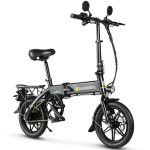 Samebike YINYU14 14 Sulankstomas elektrinis dviratis suaugusiems | 350W variklis | 36V 7.8Ah nuimama ličio baterija | Kompakti&scaron;kas mini elektrinis dviratis miesto kelionėms juoda