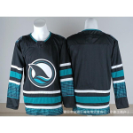 San Jose Sharks ledo ritulio mar&scaron;kinėliai vyri&scaron;ki siuvinėtas komandos uniformos treniruočių žaidimo gerbėjų apranga XL gray