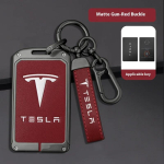 Tesla Model 3 Model S Model X Model Y Roadster Cybertruck Automobilio Metalo Raktų Dėklas Dangtelis Keyless Kortelės Laikiklis Apsauga Priedai black