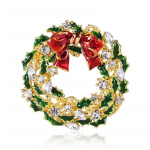 &bdquo;Blucome Pretty Christmas Wreath&ldquo; sagė, skirta moteri&scaron;kam megztinio &bdquo;Hijab&ldquo; segtėms geltona