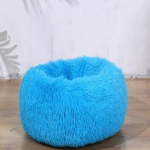 Prabangus pūkuotas itin didelis &scaron;unų lova Skalbiama apvali naminių gyvūnėlių sofa kačių lova Kilimėlis &scaron;unų pagalvė pagalvėlė augintinių lova 100CM