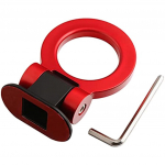 Priekabos kablys Universalus priekabos kablio lipdukas Automobilio stiliaus dekoracija Automobilio galinis priekinis priekabos simuliacinis lenktyninis žiedas Transporto priemonės vilkimo kablys ABS lipduko tipas 19x13x5cm