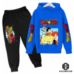 Anime Dragon Ball Z džemperių rinkinys berniukams Drabužiai Vaiki&scaron;ki megztiniai Anime drabužiai Goku Hoodie Mergaičių megztiniai vaikams 3-14m. 150