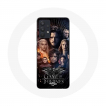 Coque pour Samsung Galaxy A13 4G / A13 4G Lite Game of Thrones Saison 8 Le Tr&ocirc;ne de Fer L'affiche de L'&eacute;quipage Logo Aigle Gris