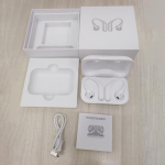 Belaidės ausinės Inpod Pro Bluetooth 5.0 Spalvingos ausinės, skirtos IOS Android su mikrofono jutikliniu valdymu Stereo muzikos į ausis įdedamos HiFi ausinės balta