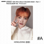 ATEEZ 10-asis mini albumas Golden Hour 1 dalis POCAALBUM Fotokortelė QR Vaizdo kortelė KPOP Hongjoong - #A Photocard