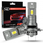 2 vnt. H7 lizdo pagrindo LED automobilio priekinis žibintas 70 W didelės galios turbo lemputės 6500K 40000LM CSP mikroschema mini LED lemputė Plug & Play belaidis priekinis žibintas su ventiliatoriumi