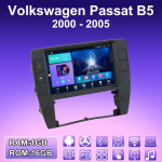 2 DIN &bdquo;Android Carplay&ldquo; automobilio radijas, skirtas &bdquo;Volkswagen Passat B5&ldquo; 2000&ndash;2005 m. multimedijos grotuvui, galvos įrenginiui, stereofoniniam įrenginiui, GPS navigacijai, &bdquo;Bluetooth&ldquo;, WIFI, 2+32 GB 1+16GB