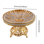 Padėklas vaisiams su kojelėmis Maisto laikymo indas Daugiafunkcinė deserto metalinė ekspozicinė lėk&scaron;tė Dubuo ant pjedestalo Serviravimo užkandžių padėklas namų virtuvei sidabras