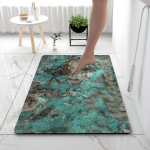 Neslystantis sugeriantis diatomito purvo vonios kambario grindų kilimėlis 80x120 cm