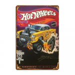 Hot Wheels Auksas 55 Gasser Plakatas Metaliniai ženklai Klubas Urvas baras Individualus plakatas Skardinis ženklas 20x30cm balta