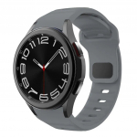 Silikoninė apyrankė skirta Samsung Galaxy Watch 6 4 Classic 5 pro 44mm 40mm 47mm 43mm 42mm 46mm 45mm apyrankė Galaxy Watch6 watch4 apyrankė watch 6 classic 47mm pilka spalva