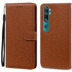 Mi Note 10 dėklas Xiaomi Mi Note 10 dėklui Odinis piniginės tipo atverčiamas dėklas Xiaomi Mi Note 10 Pro vir&scaron;eliui Fundas CC9 Pro telefono dėklai for Mi Note 10 Pro ruda
