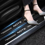Pastaba PASTABA Juodas Anglies Pluo&scaron;to Automobilio Durų Slenksčio Apsauga Nuo Braižymosi Panelės Apsauginė Apdaila For Note 4 VNT