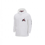 Jordan Logo spaudinys Užtraukiamas su gobtuvu džemperis striukė Vyri&scaron;ki vir&scaron;utiniai drabužiai Baltas DH9507-100 XS