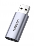 UGREEN USB į ausinių lizdą i&scaron;orinė garso plok&scaron;tė TRRS su integruotu mikrofonu ir tiesioginiu ausinių prijungimu Idealiai tinka Raspberry, Windows ir kt. 3,5 mm