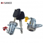 Kairės De&scaron;inės Durų Spynos Cilindrų Raktų Rinkinys 69052-42060, 69051-42050 Toyota RAV4 1996 1997 1998 1999 2000 2001 2002 2003 2004 sidabras