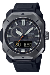 Casio Pro Trek Climber Line Saulės laikrodis su biomasės juodu radijo bangomis valdomu plastiku, PRW-6900Y-1JF, Vyri&scaron;kas, juoda