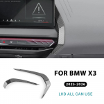 Anglies Pluo&scaron;to Stiliaus Centrinės Konsolės &Scaron;oninė Apdaila BMW X3 G45 2025 2026 Interjero Formavimo Detalė One Size juoda