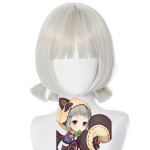 Genshin Impact Sayu Cosplay Perukas Imituotas Galvos Odos Kar&scaron;čiui Atsparus Perukas Vaidmenų Žaidimas Karnavalo Rekvizitas Aksesuarai SAYU Genshin Plaukai white