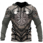 Pavasario Rudens Mada Retro Vyri&scaron;ki Džemperiai Vikingų Vilkas ir Drakono Tatuiruotė 3D Spausdintas Vyri&scaron;kas Džemperis Unisex Ilgomis Rankovėmis Puloveriai XXL