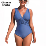 Charmleaks One Piece Moteri&scaron;kas maudymosi kostiumėlis V apykakle Seksualus Monokini maudymosi kostiumėlis S-XL S