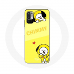 Coque pour Xiaomi Poco M3 Pro BTS Bangtan BT21 Chimmy Jimin Fond Jaune