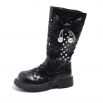 Vaiki&scaron;ki auk&scaron;taauliai, vasariniai mergaičių, tu&scaron;čiaviduriai princesi&scaron;ki batai su lanku. Vaiki&scaron;ki madingi PU batai &scaron;onuose su užtrauktuku Žemakulniai 26