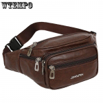 Didelės talpos odinis krep&scaron;ys vyri&scaron;kas juosmens krep&scaron;ys krep&scaron;ys per petį PU vandeniui atsparus krūtinės krep&scaron;ys pinigams surinkti lauko sportui