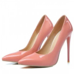 Plius 44 45 46 Prabangūs Batai Super Auk&scaron;ti 12cm Stiletto Kulnai Moteri&scaron;ki Auk&scaron;takulniai Plonais Kulnais Smailianosiai Ofisas Vakarėlis Lakinės Odos Batai 42