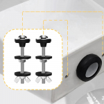 2Pcs Toilet Tank Screw Long Nut Easy to Install Replaces Rubber Washers Bolts for Regular