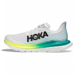 HOKA Mach 5 2E Pločiui Balti Mėlyni Stiklo Vyri&scaron;ki Bėgimo Bateliai 1136677-WBGL 40.5