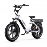 ONESPORT OT08 Suaugusiųjų elektrinis dviratis - 500W jautrus variklis 48V18Ah nuimama baterija 120KG svorio talpa Puikiai tinka kasdieniams reikalams balta