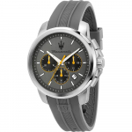 Maserati Successo Pilkas Pilkas Silikoninis Vyri&scaron;kas Kvarcinis Chronografas R8871621043 pilka