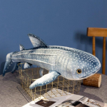 Realisti&scaron;kas Mėlynojo Banginio Pliu&scaron;inis Žaislas Mink&scaron;tas Huggable Įdarytas Gyvūnas Mėlynos Jūros Ryklio Pagalvė Dovana Vaikų Gimtadieniui 60cm
