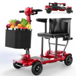 TODIMART X17 4 ratų mobilumo paspirtukas, ilgas veikimo nuotolis 30&ndash;35 km, 20 kg, sulankstomas ir lengvas, suaugusiems ir senjorams 270W 10.4AH raudona