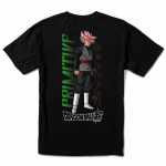 Primitive X Dragon Ball Super Ssr Goku trumpomis rankovėmis juodo audinio unisex mar&scaron;kinėliai S