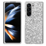 Prabangus Bling Glitter Dėklas, skirtas Samsung Galaxy Z Fold 5 Fold5 Smūgiams atsparūs telefono dėklai, skirti Galaxy Z Fold 4 Z Fold 3 5G mink&scaron;tas silikoninis dangtelis For Samsung Z Fold 3 sidabras